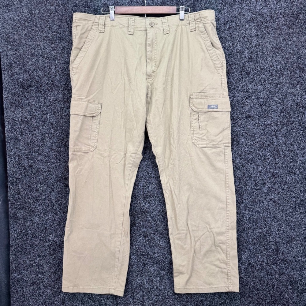 Wrangler Five Star Premium Relaxed Fit Cargo Pants Khaki Tan 44x30 1070ABWEW